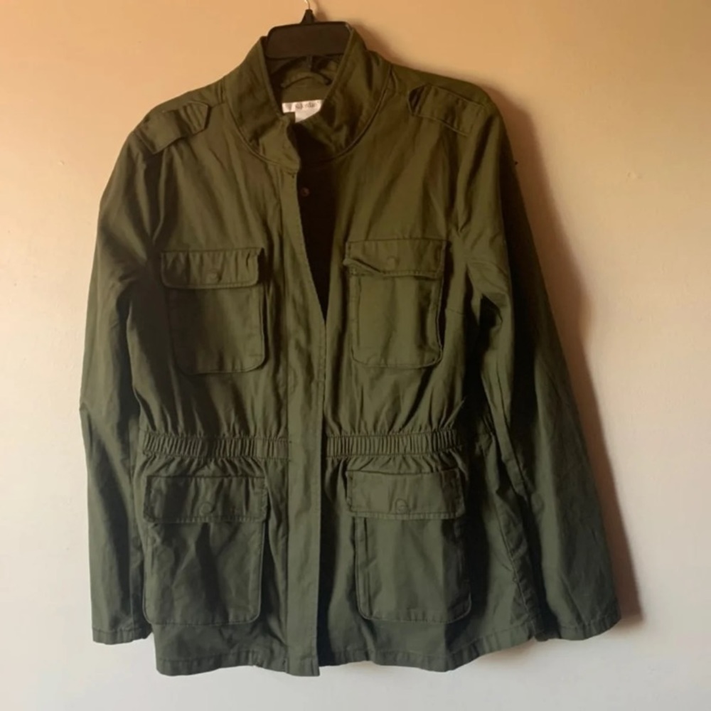 army green military jacket - Picture 2 of 5